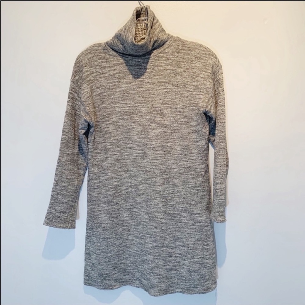 Zara | Trafaluc Cozy Grey Turtle-Neck Tunic